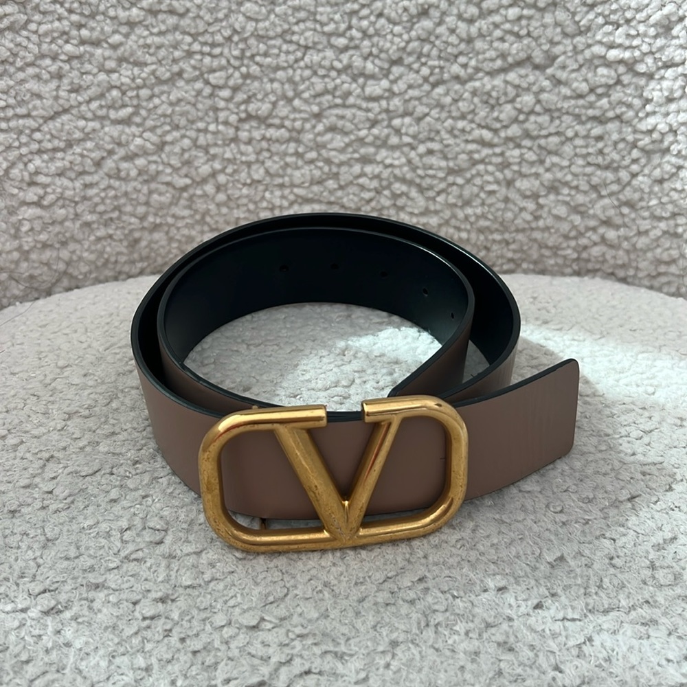 Valentino belt reversible beige/ black